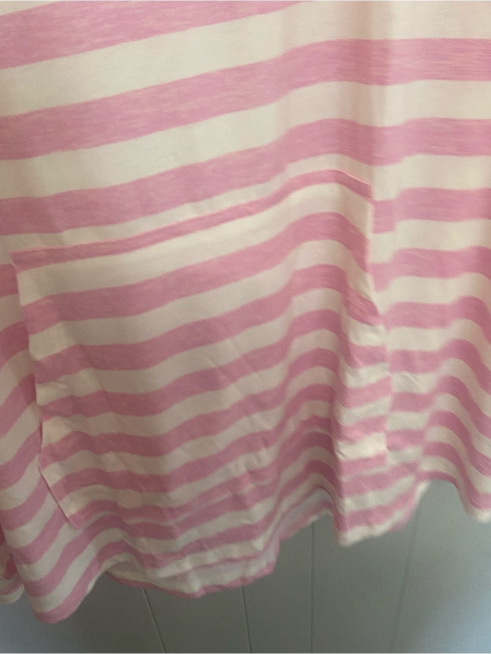NWT LuLaRoe Pink & White Striped Hoodie Lightweight ‘Amber’ Size 3XL. - Picture 2 of 5